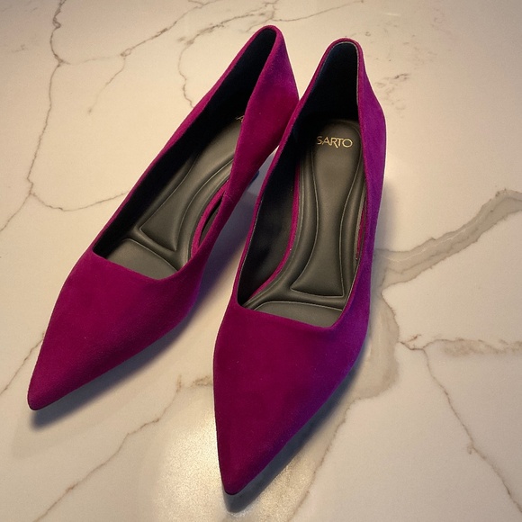 Kitten heel Pump Magenta (deep hot pink) - Picture 1 of 4